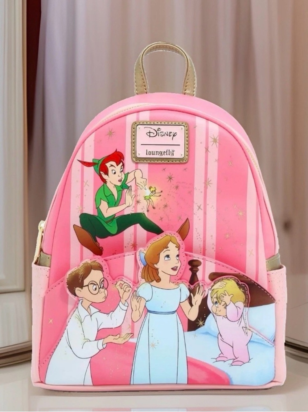 NEW Disney Loungefly Peter Pan 70th Anniversary “You Can Fly” Mini Backpack Pink